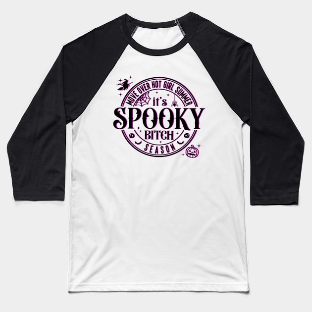 Spooky Season Halloween Baseball T-Shirt by Dizzy Lizzy Dreamin